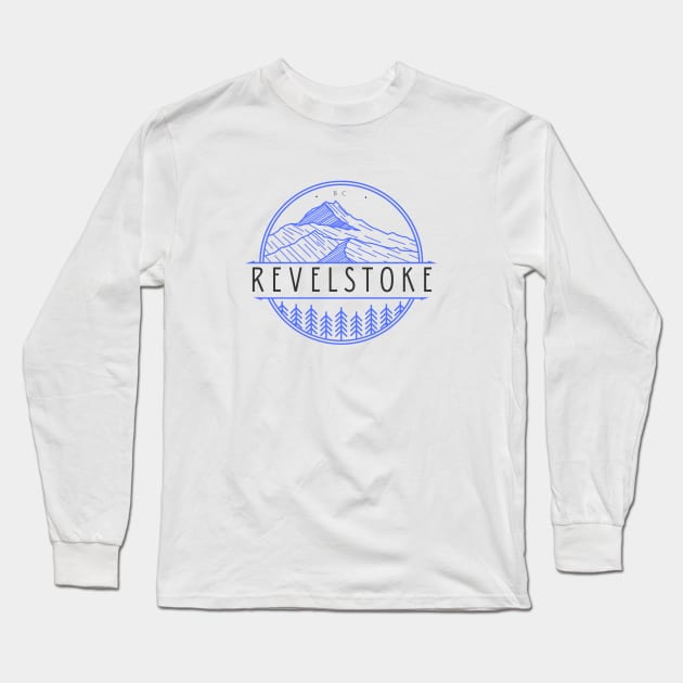 revelstoke sticker Long Sleeve T-Shirt by PSYCH90